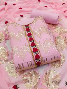 KALINI Embroidered Unstitched Dress Material