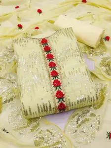 KALINI Embroidered Unstitched Dress Material