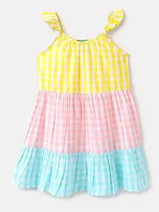 United Colors of Benetton Cotton Checked Dress