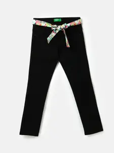 United Colors of Benetton Girls Mid-Rise Jeans