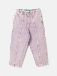 United Colors of Benetton Girls Mid-Rise Jeans