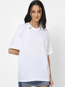 VASTRADO Women Oversize Fit Cotton T-shirt