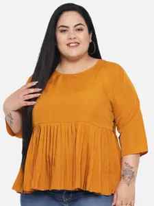 Indietoga Plus Size Pleated Top