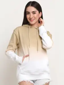 Ennoble Women Printed Hooded Cotton Sweatshirt