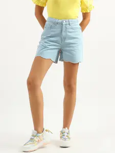 United Colors of Benetton Women Regular Fit Cotton Denim Shorts