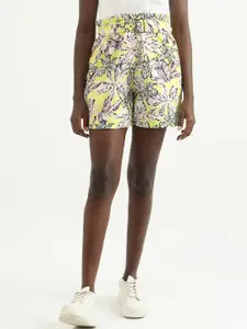 United Colors of Benetton Women Floral Printed High-Rise Shorts