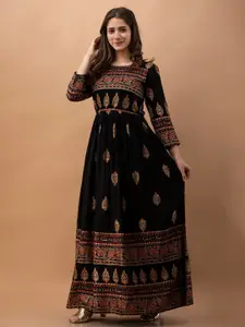 DRESSAR Ethnic Motifs Maxi Ethnic Dress