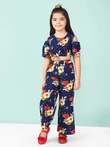 Naughty Ninos Girls Printed Top with Trousers