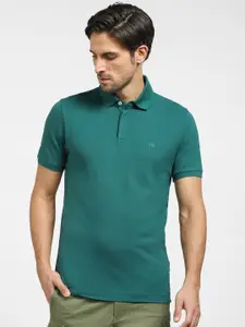 SELECTED Men Polo Collar Slim Fit T-shirt