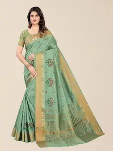 SERONA FABRICS Floral Zari Silk Cotton Mysore Silk Saree