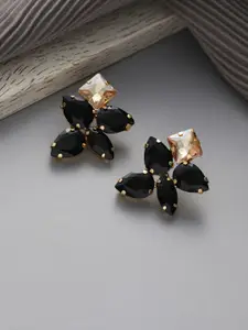 Priyaasi Gold-Plated Contemporary Studs Earrings