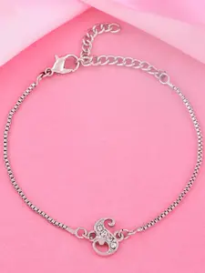 Estele Women Silver-Plated Charm Bracelet