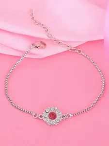 Estele Women Silver-Plated Link Bracelet
