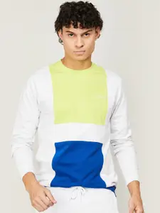 Kappa Men Colourblocked Cotton Sweatshirt