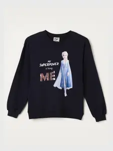 Fame Forever by Lifestyle Girls Elsa Printed Pure Cotton Pullover Sweatshirt