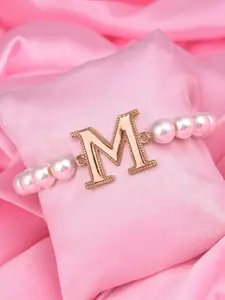 Estele Women Rose Gold Pearls Rose Gold-Plated Bracelet