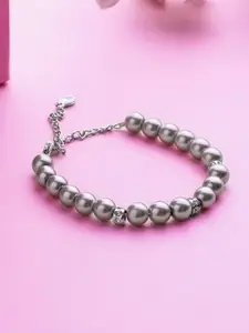 Estele Women Silver-Plated Wraparound Bracelet