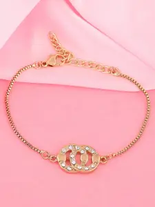 Estele Women Gold-Plated Charm Bracelet