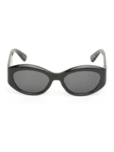 ALDO Women Black Lens & Black Oval Sunglasses