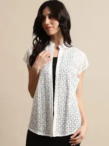 UnaOne Women Embroidered Shrug