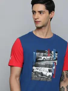 PUMA Motorsport Printed Pure Cotton Regular fit Sustainable T-shirt