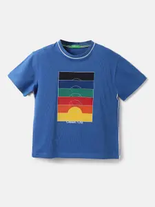 United Colors of Benetton Boys Printed Cotton T-shirt