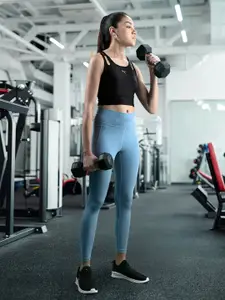 Puma RUN ULTRAFORM Solid Drycell Tight Fit Cropped Tank Top With Cut Out Detail