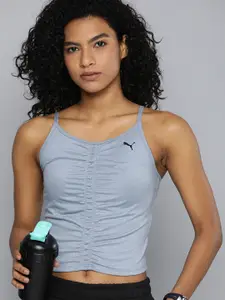 Puma Dry- Cell Ruched Detailed Slim Fit Crop Tank Top