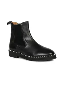 Saint G Women Mid-Top Leather Chelsea Boots