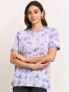 Ennoble Women Tie and Dye CottonT-shirt