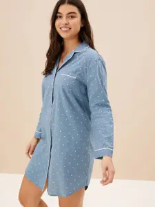 Marks & Spencer Printed Pure Cotton Nightdress