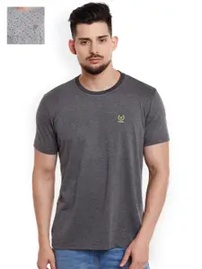 MACK JONNEY MACK Pack of 2 Grey Pure Cotton T-shirts
