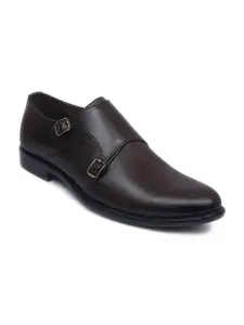 Zoom Shoes Men Formal Genuine Leather Monk Shoes