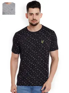 MACK JONNEY MACK Pack of 2 Printed Pure Cotton T-shirts