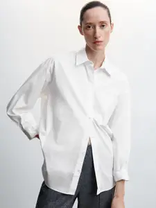 MANGO Pure Cotton Oversize Casual Shirt