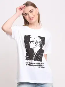 Ennoble Women Printed Cotton T-shirt