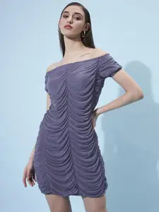 Athena Off-Shoulder Sheath Dress