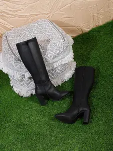 Truffle Collection Women Block-Heeled Winter Boots