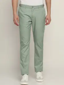 Blackberrys Men Slim Fit Pure Cotton Trousers
