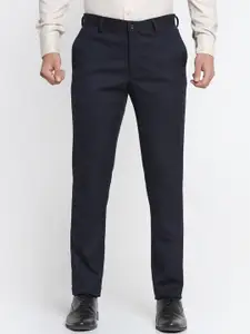 Blackberrys Men Slim Fit Low-Rise Trousers
