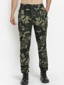 SAPPER Men Camouflage Printed Cotton Slim Fit Cargos Trousers