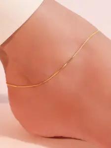 Zavya Gold-Plated 925 Sterling Silver Anklet