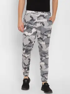 SAPPER Men Camouflage Printed Pure Cotton Slim Fit Joggers Trousers