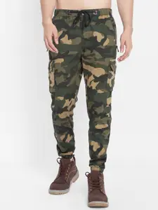 SAPPER Men Cotton Camouflage Printed Slim Fit Cargos Trousers
