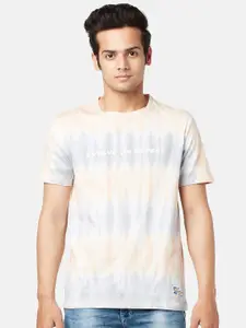 People Men Dyed Pure Cotton T-shirt