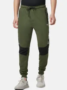 Ajile by Pantaloons Men Colourblocked Cotton Slim Fit Sports Joggers