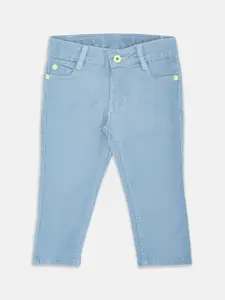 Pantaloons Junior Girls Cotton Low Distress Jeans