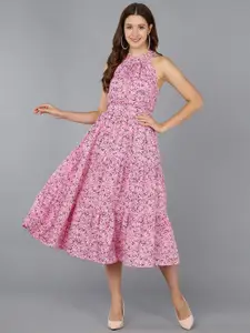 ZNX Clothing Floral Midi Dress