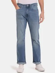 U.S. Polo Assn. Denim Co. Men Bootcut Low Distress Heavy Fade Jeans