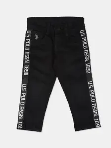 U.S. Polo Assn. Kids Boys Slim Fit Slash Knee Jeans